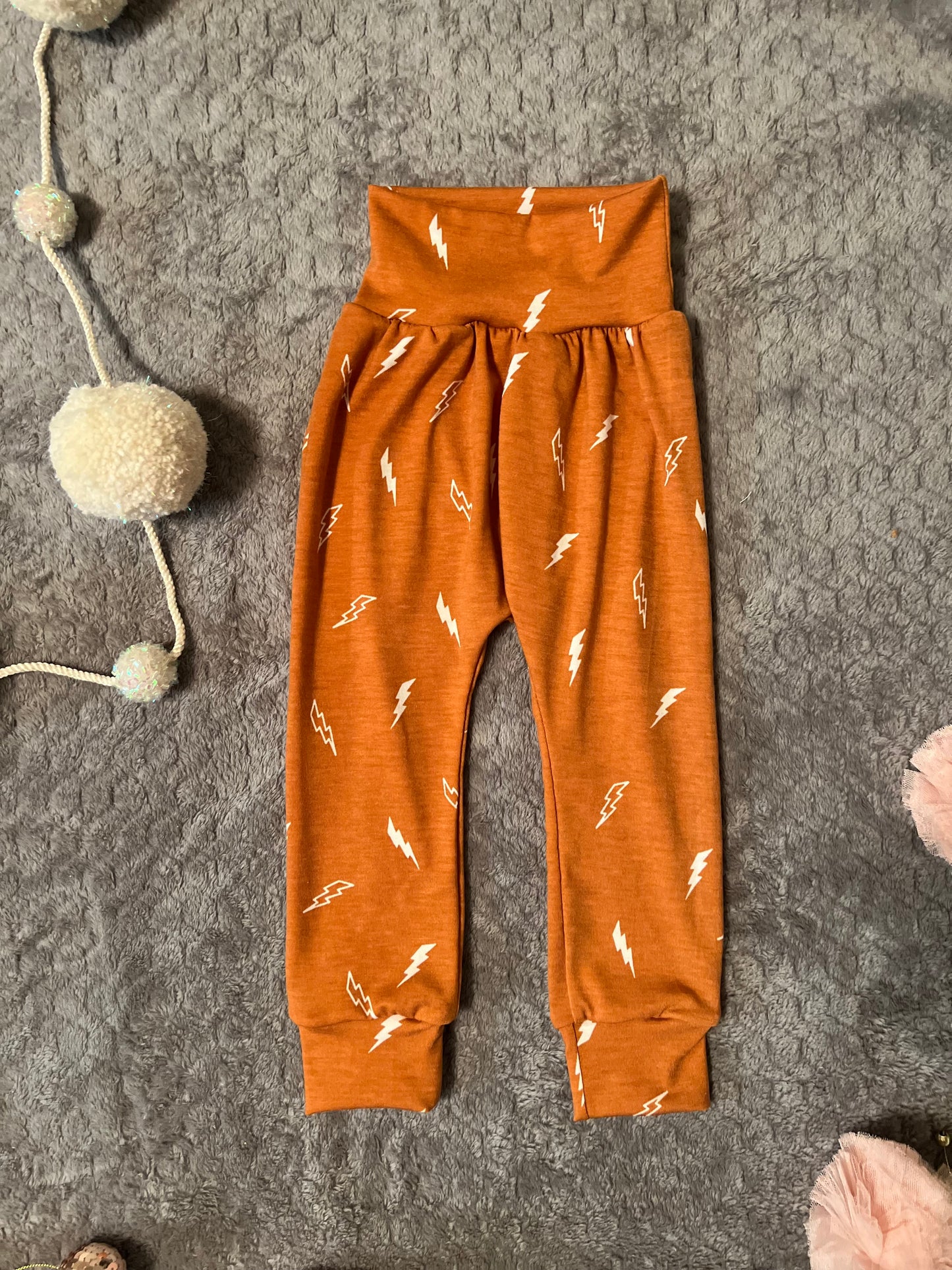 Lighting bolt joggers