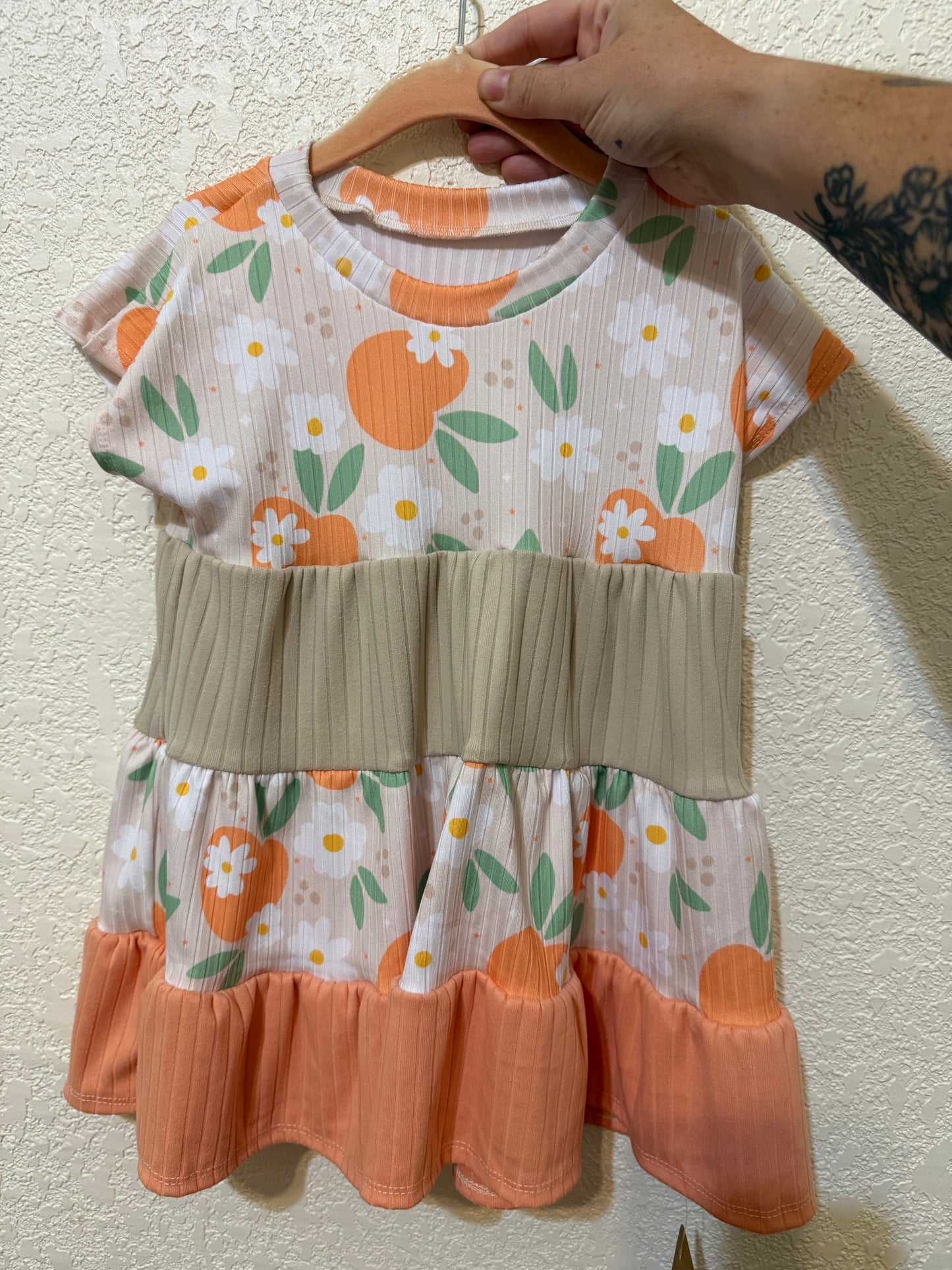 18m Layered Oversized Peach Dress