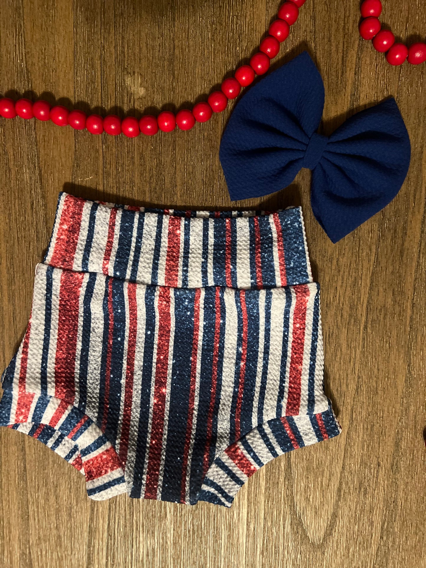 Faux glitter stripes
