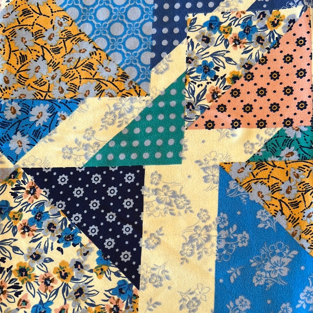Blue patchwork