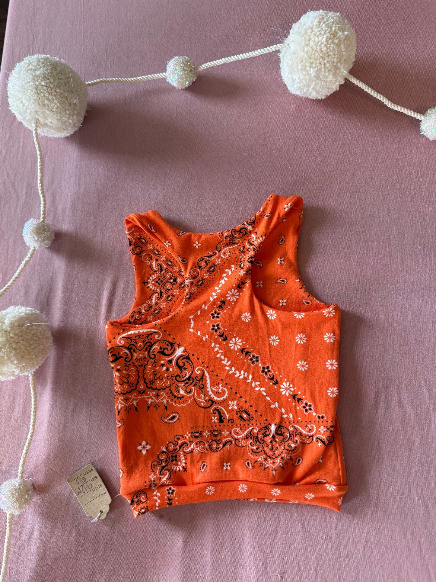 Orange bandanna razor back