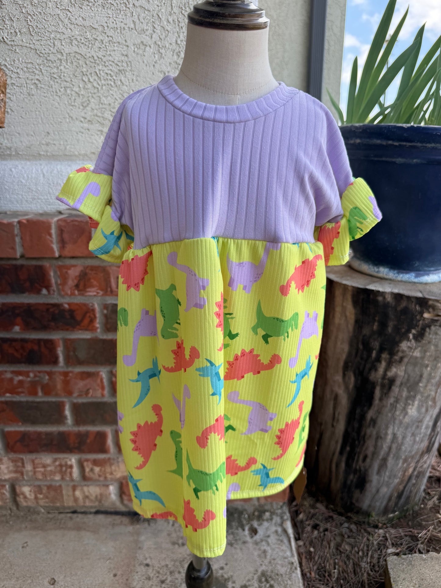 Neon Dino dress