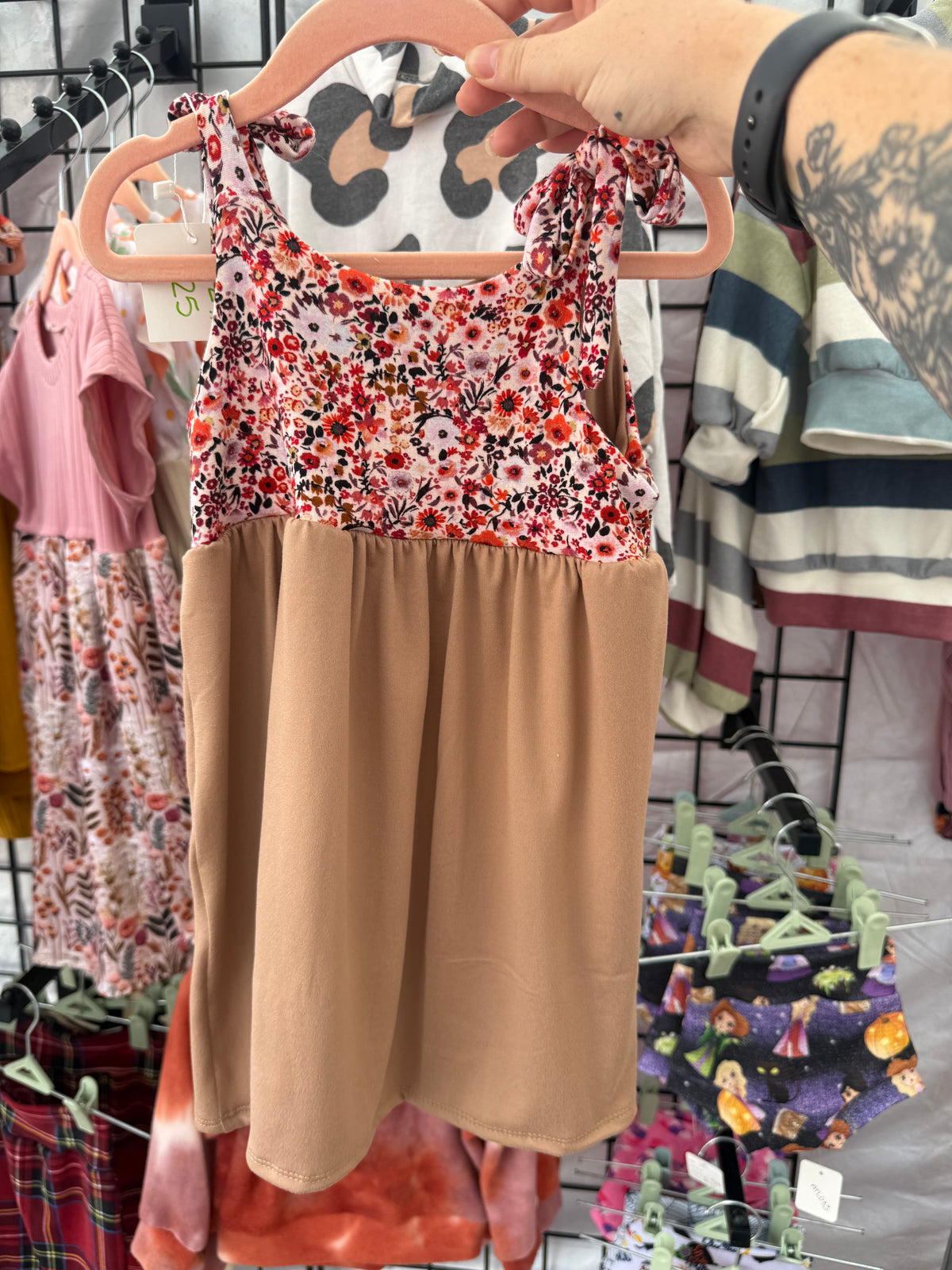 Floral Tie Strap Dress