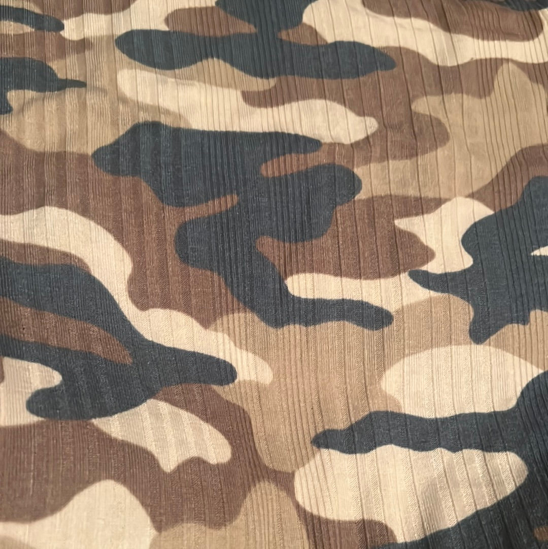 Camo Rib Knit