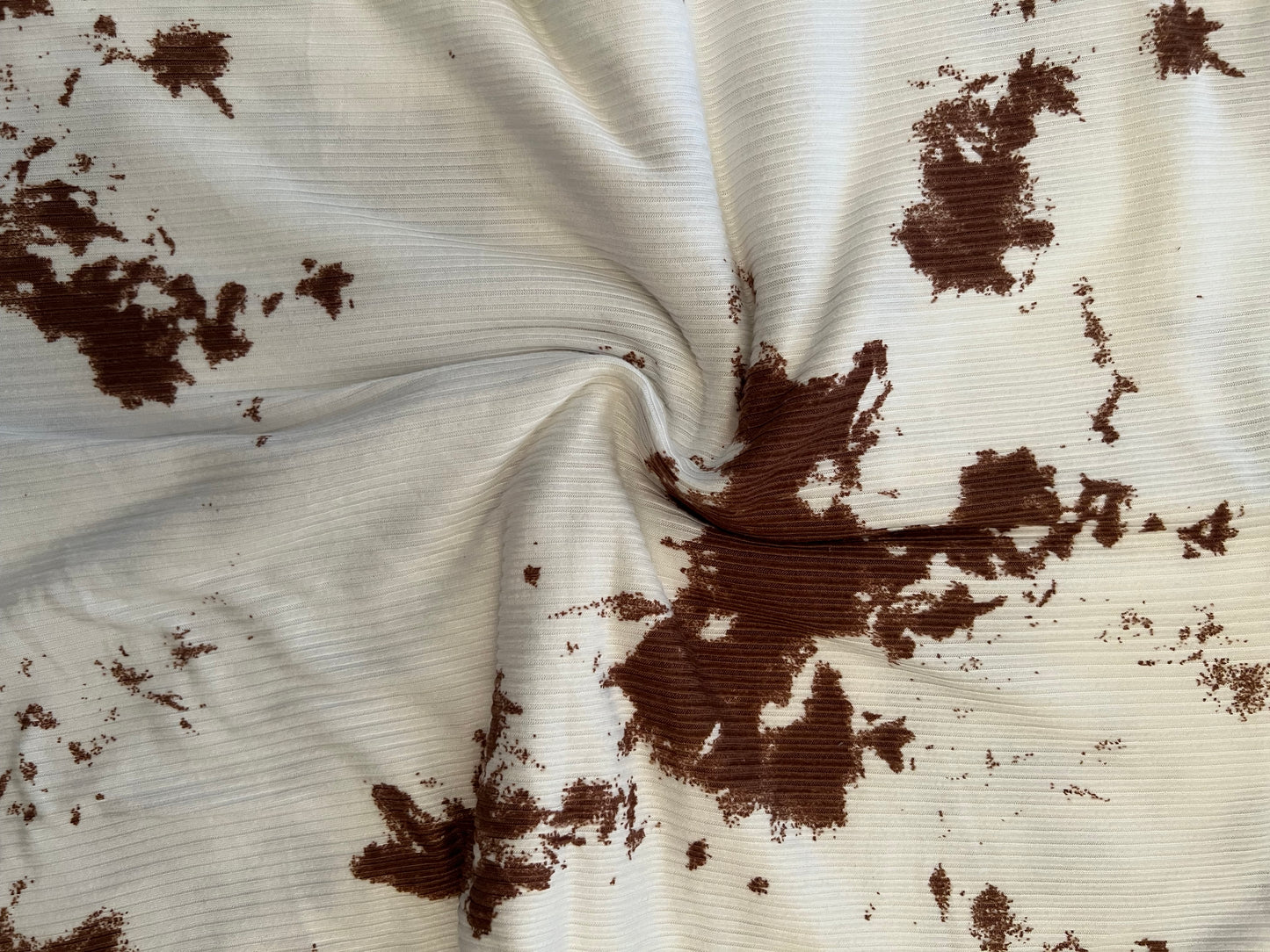 Brown and White Splatters