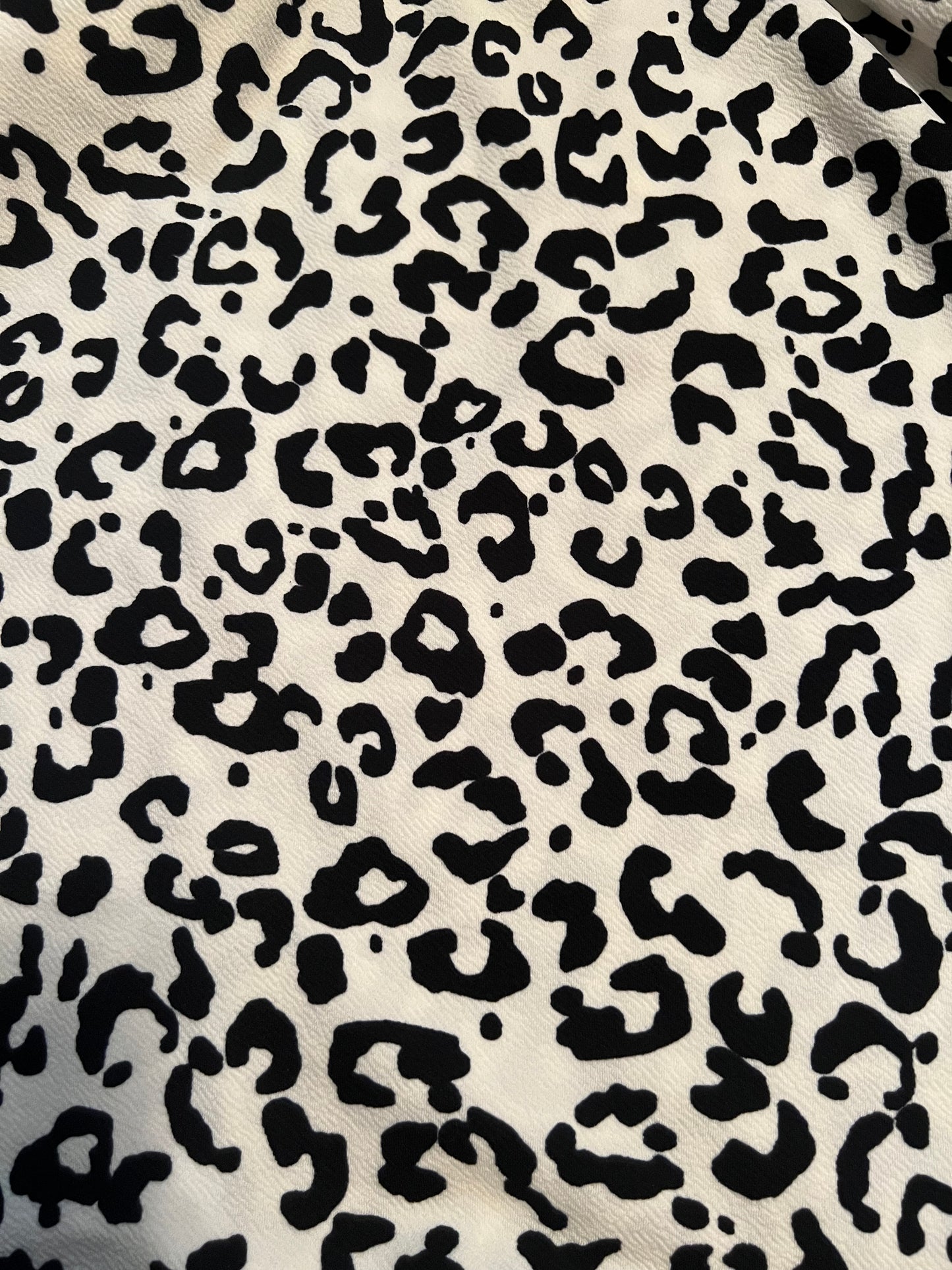 Black and White Cheetah Print