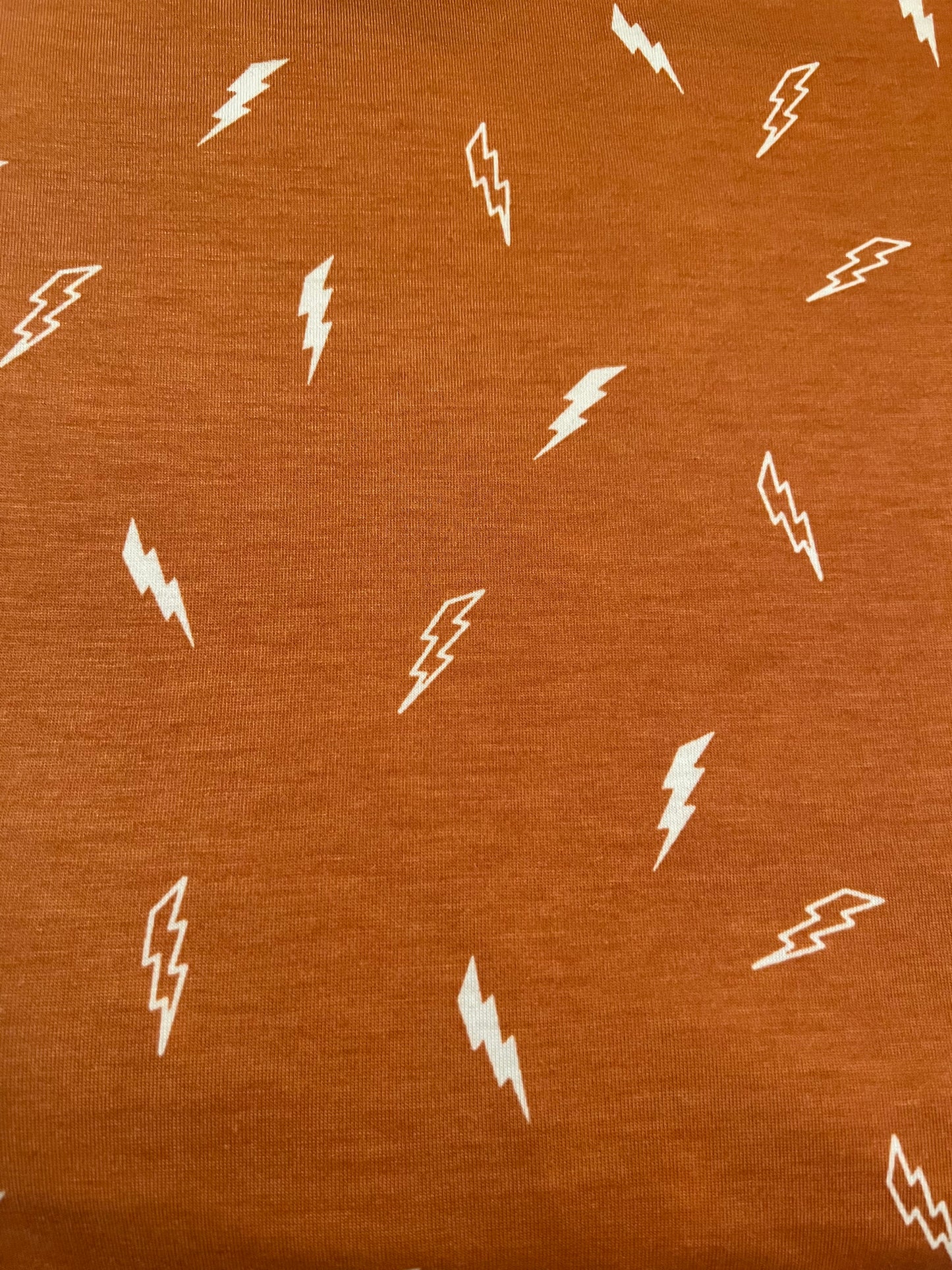 Burnt Orange Lightning Bolt