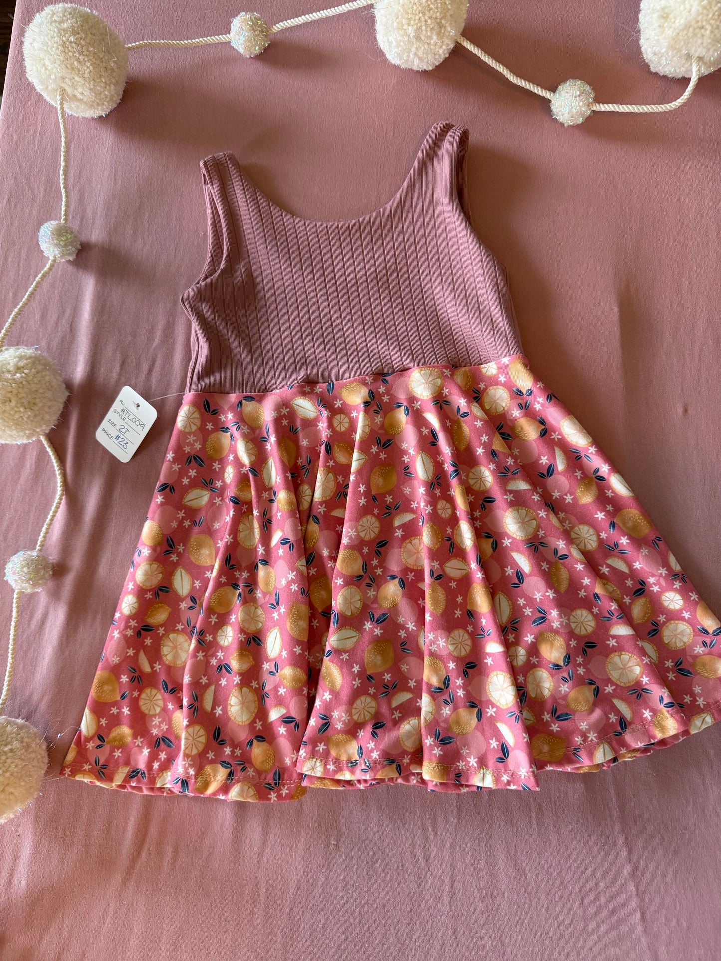 Lemon twirl dress