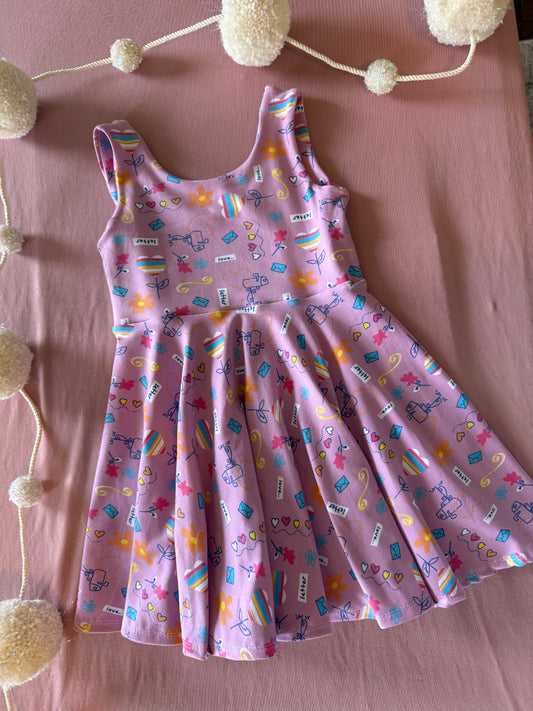 Love letter twirl dress