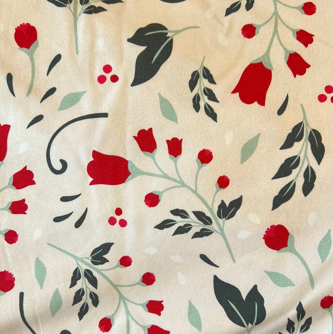 Red and green flowers