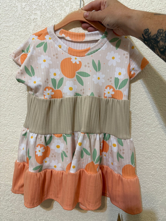 18m Layered Oversized Peach Dress