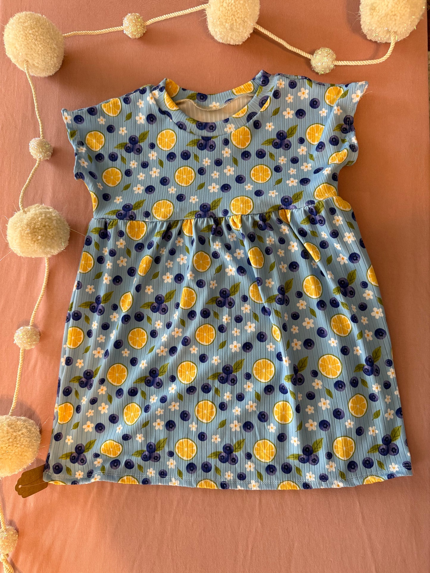 Blueberry and lemon dress