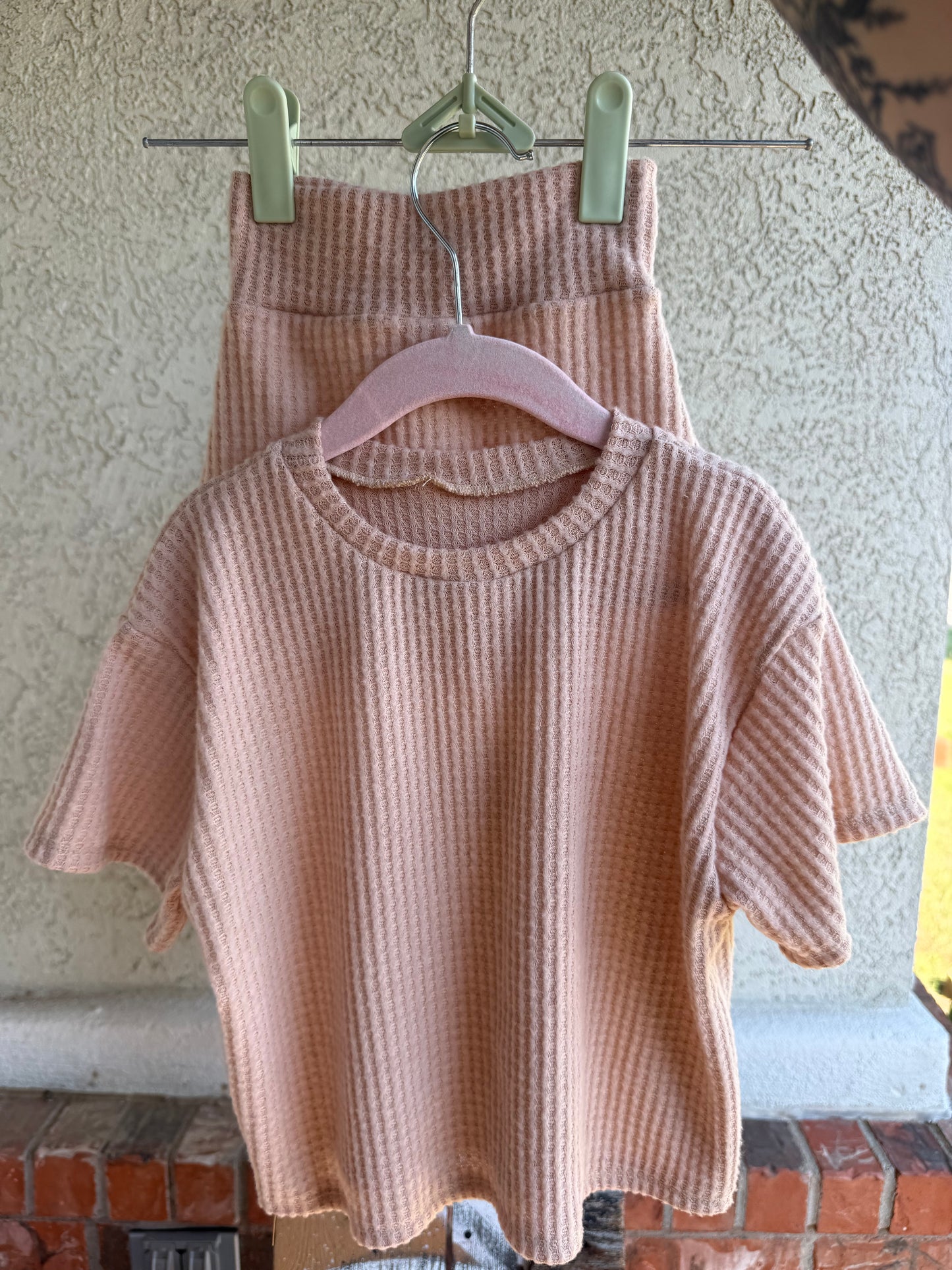 Tan waffle set