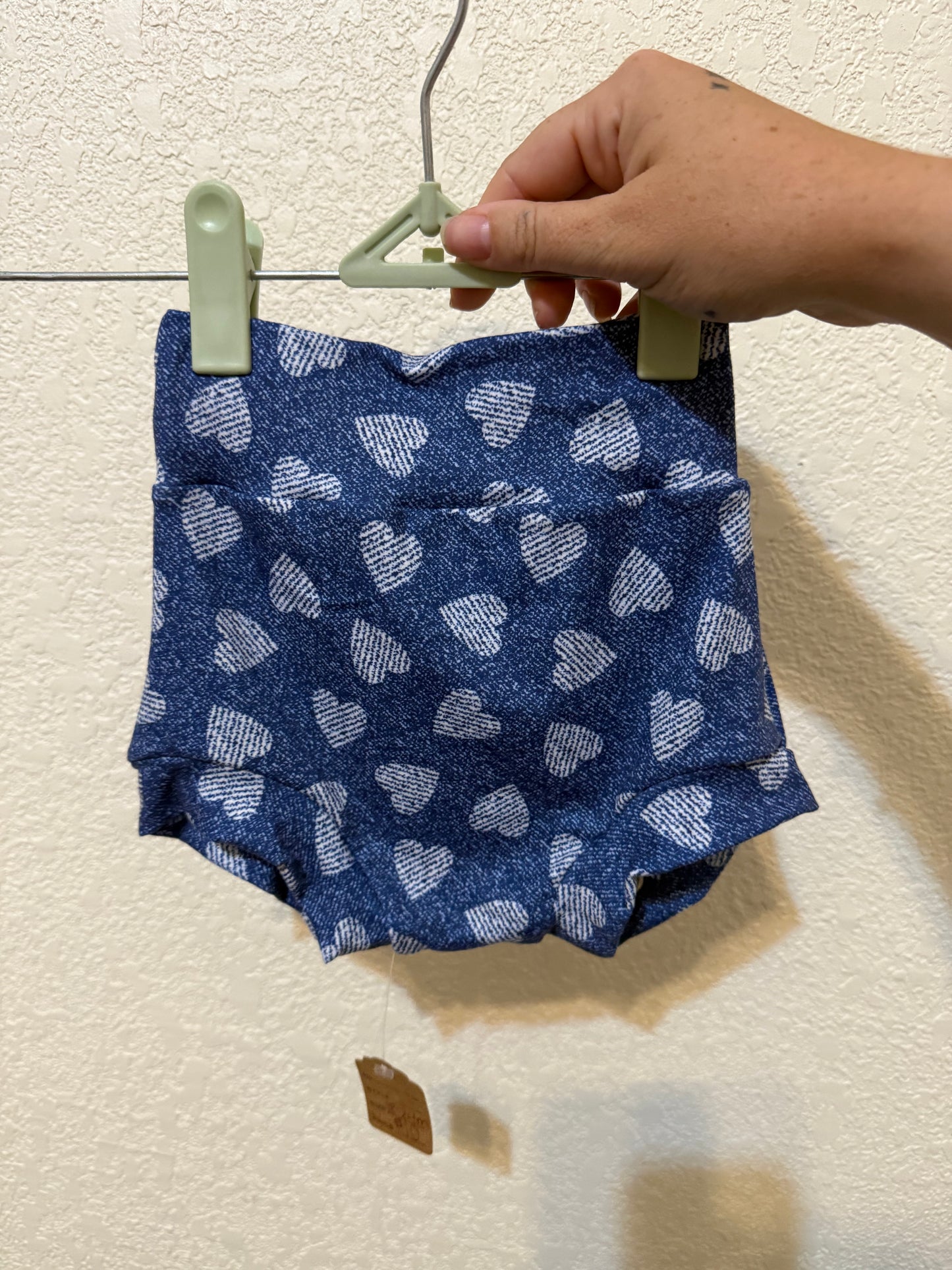 Denim Hearts Bummies