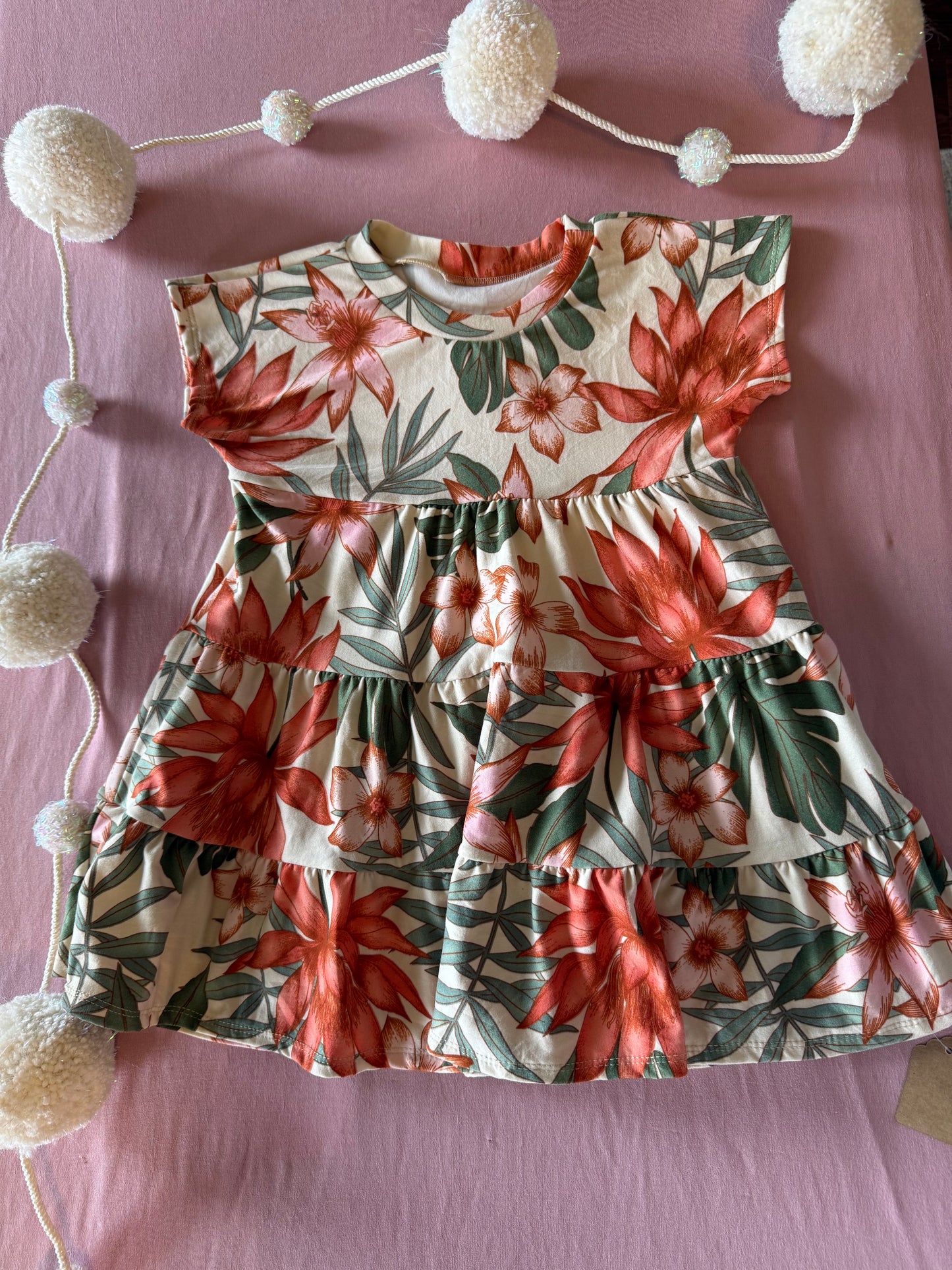 Tropical layered dress