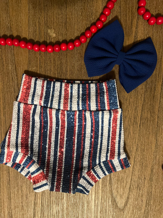Faux glitter stripes