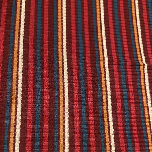 Thin Rib Maroon Stripes