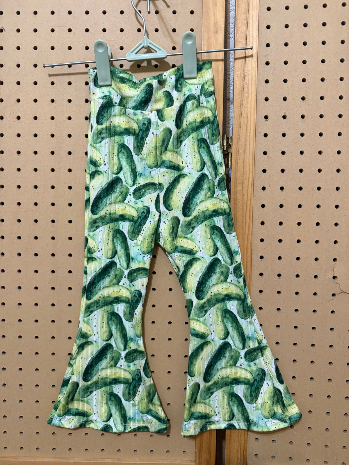 Watercolor Pickle Flare Pants