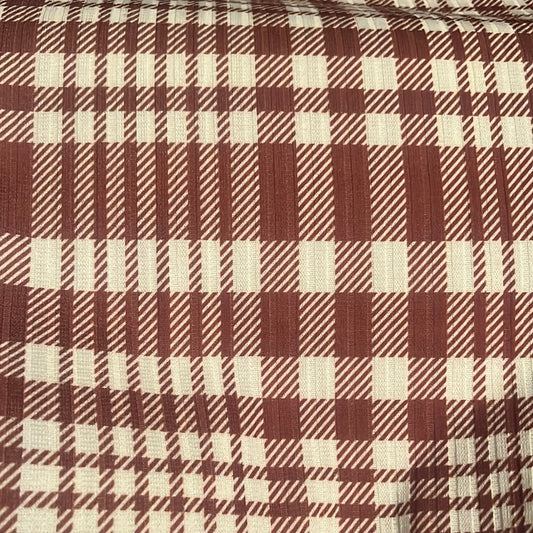 Tan and cream ￼gingham