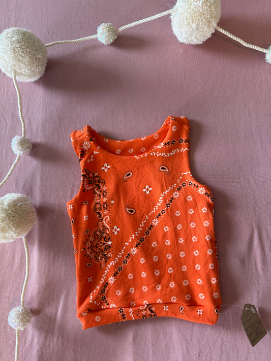 Orange bandanna razor back