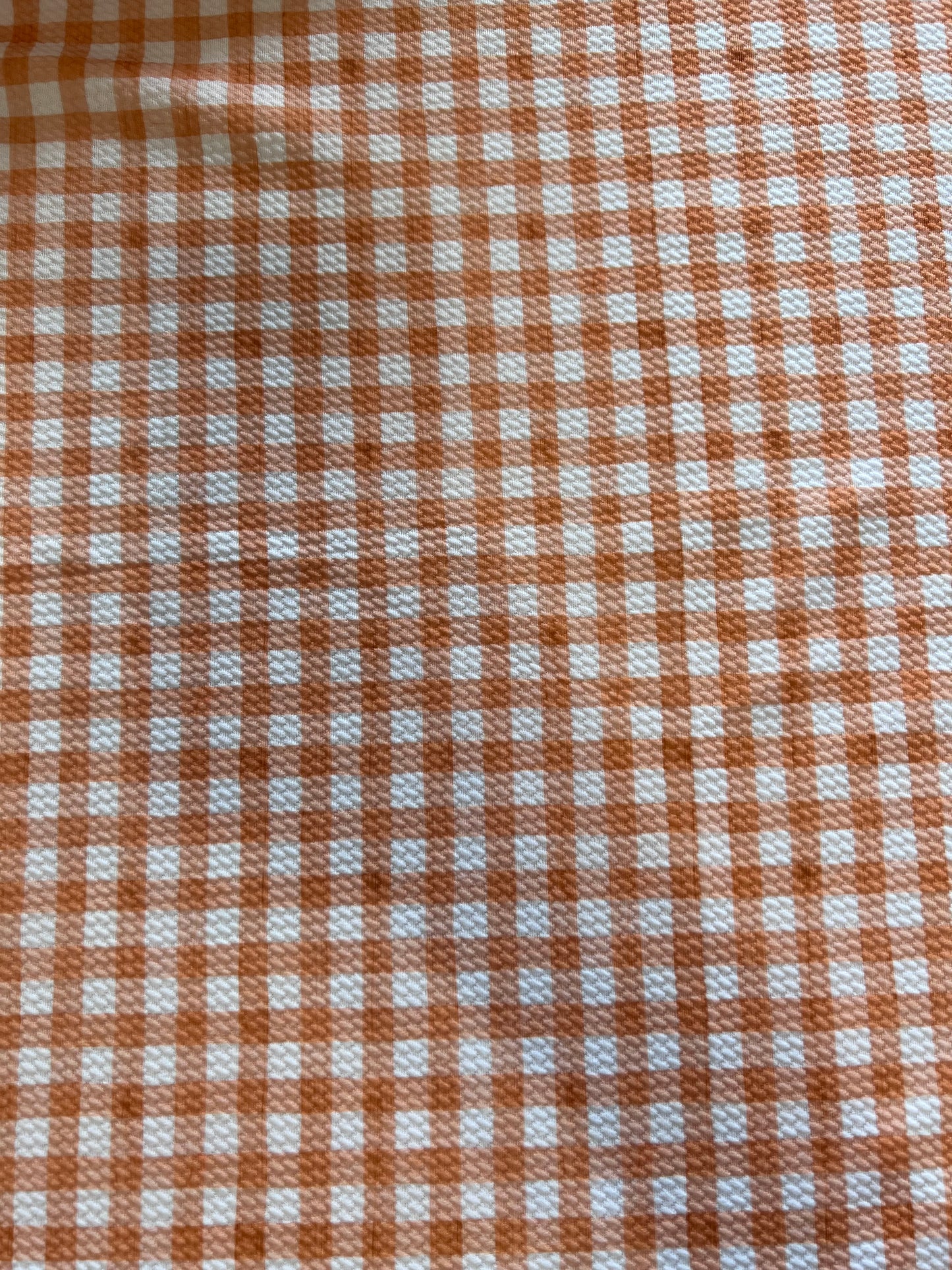 Orange plaid