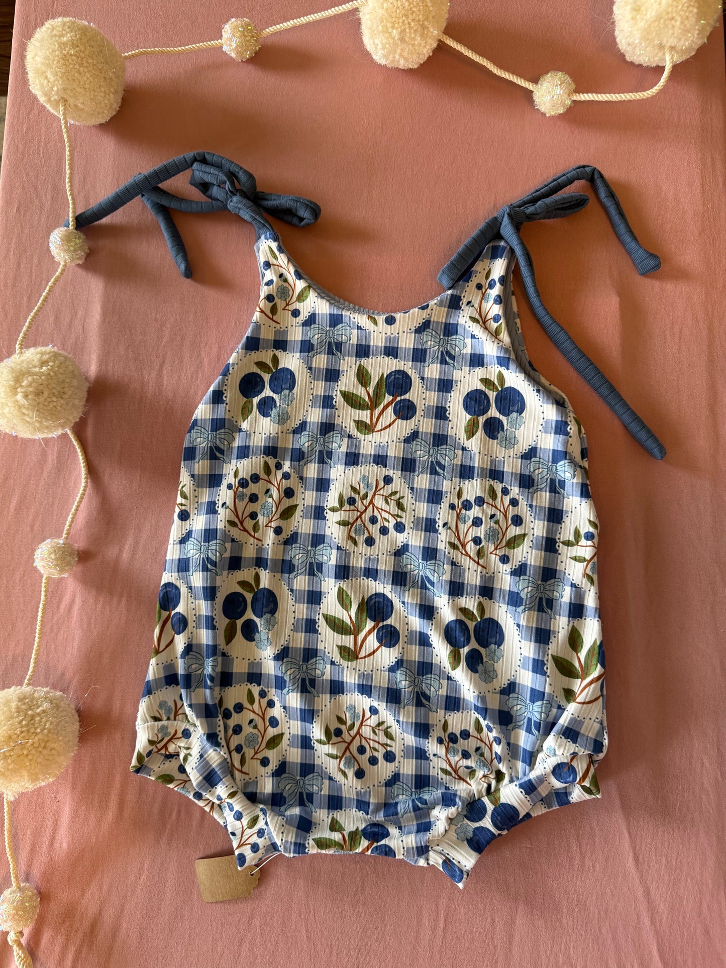 Blueberry azalea romper