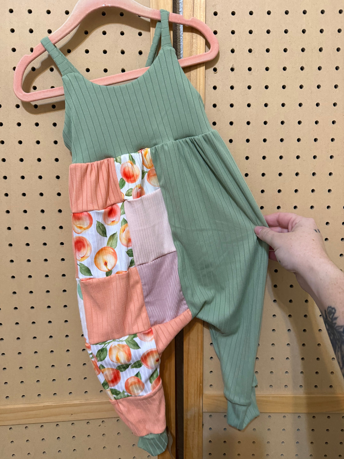 Peachy Split Patchwork Napa