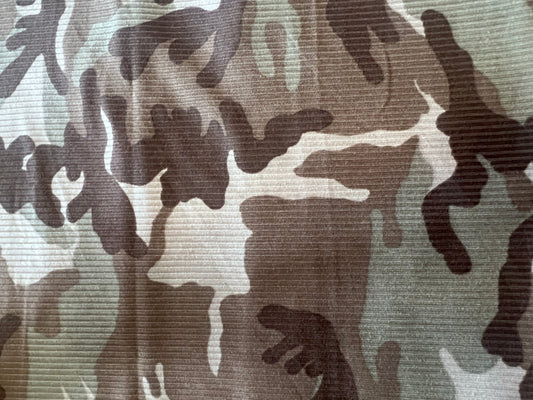Camo rib knit