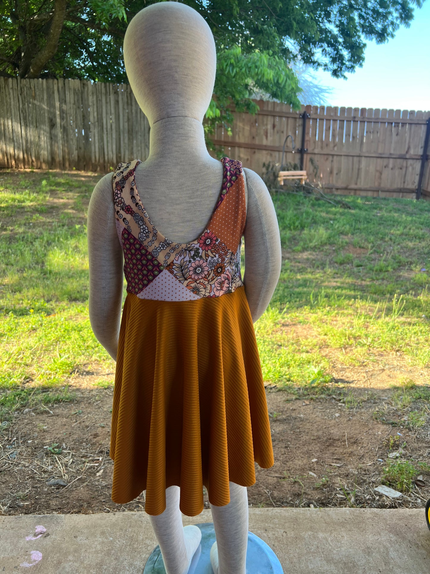 Color Block Tank Dress/Peplum Top