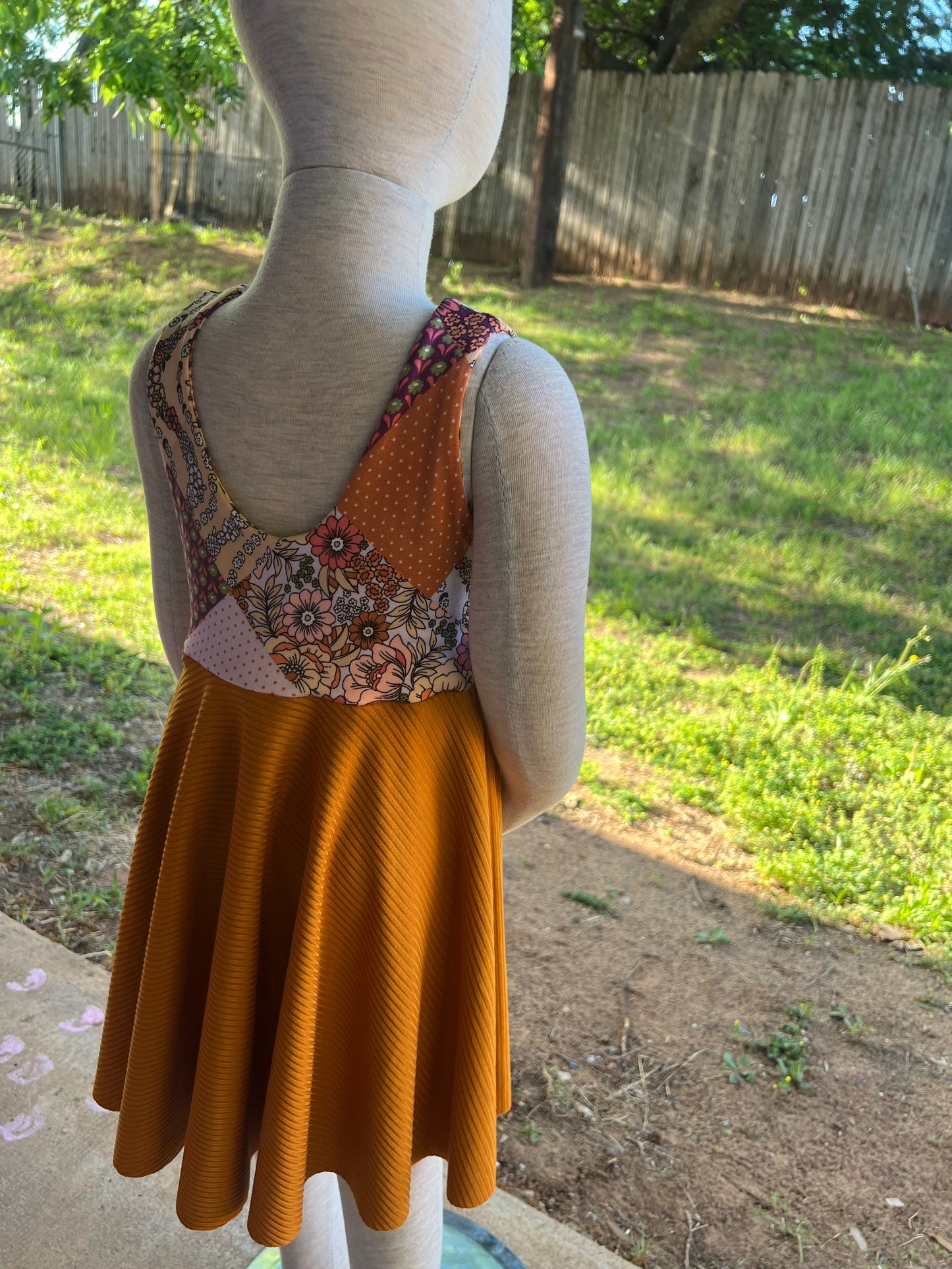 Color Block Tank Dress/Peplum Top