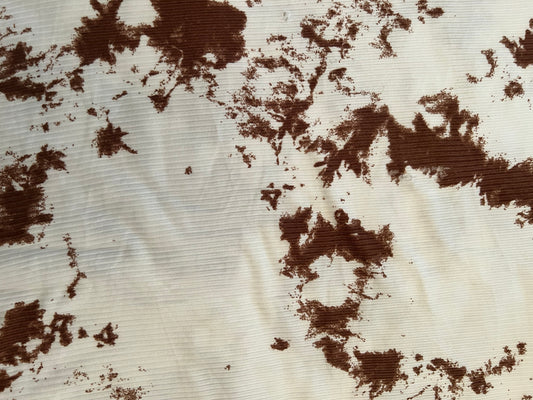 Brown and White Splatters